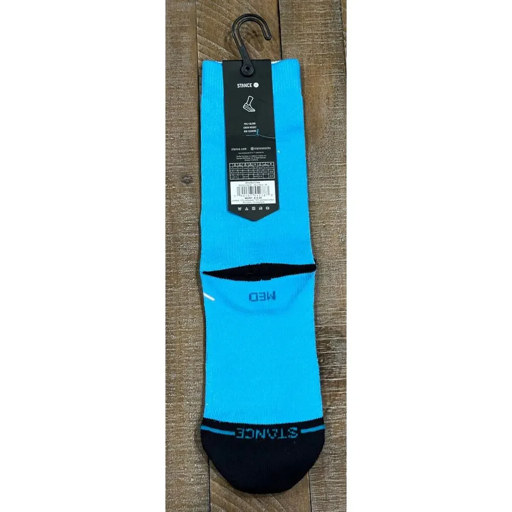 Stance Adult Blue Crew Polyester Cushion Star Wars Ahsoka Tano Casual Socks Sz M